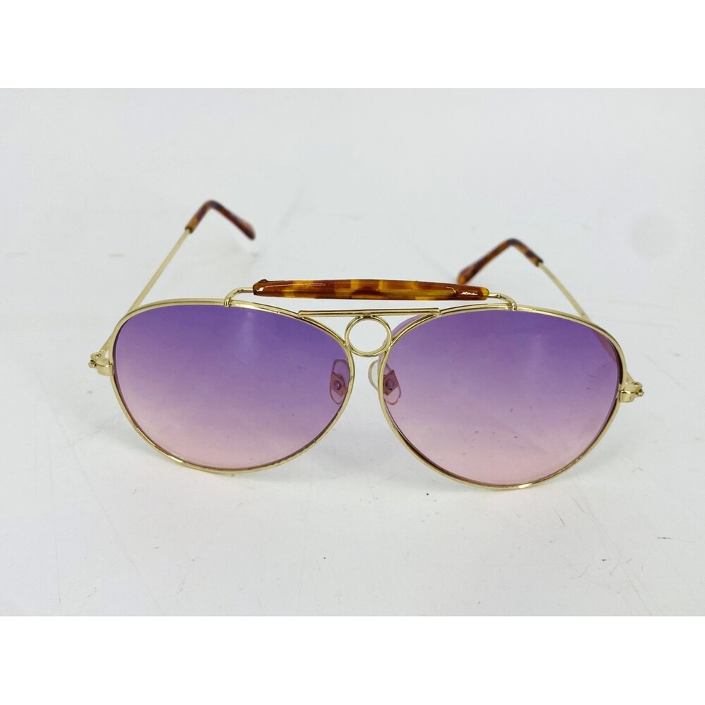 Elope Purple Lense Aviator Sunglasses Dr. Pepper Color Rock & Roll Tortoiseshell